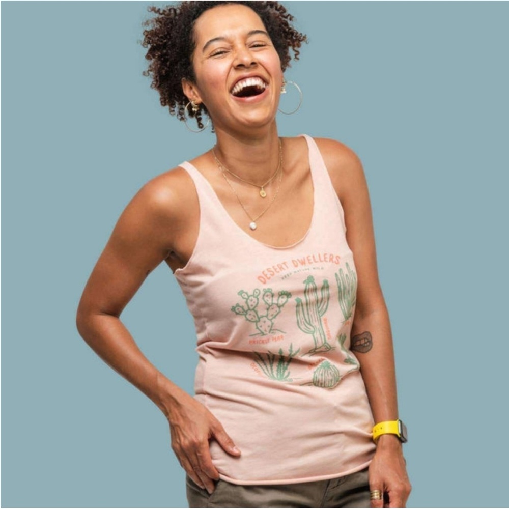 Keep Nature Wild Desert Dwellers Cacti Tank Top- Small